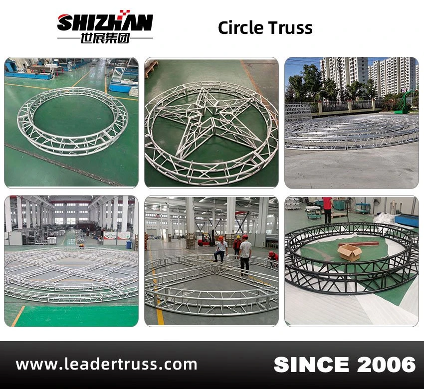 Aluminum circle curved lighting truss